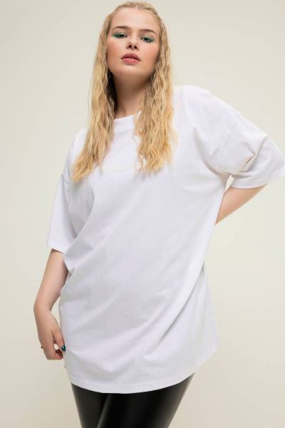 Veliki brojevi Majica šireg kroja dužeg modela kratkih rukava moda za punije