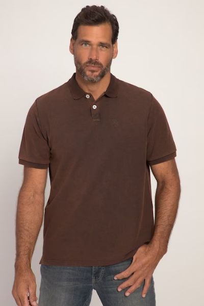 Veliki brojevi Majica Polo isprani efekt moda za punije