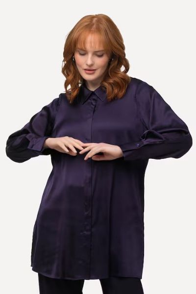 Veliki brojevi Bluza elegantna dugih rukava moda za punije
