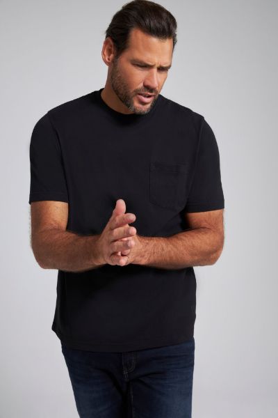Veliki brojevi Majica kratkih rukava s džepom moda za punije