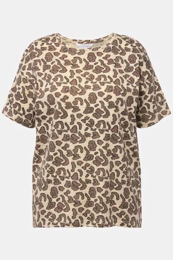 Plus size veliki brojevi Majica s leopard motivom za punije