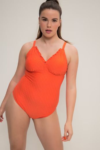 Plus size veliki brojevi Kupaći kostim jednodijelni s podesivim naramenicama za punije