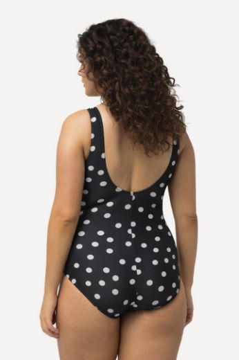 Plus size veliki brojevi Kupaći kostim jednodijelni s printom točki za punije