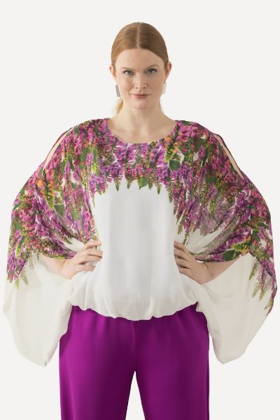 Veliki brojevi Bluza cvjetnog printa moda za punije