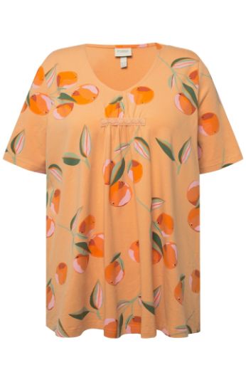 Plus size veliki brojevi Majica kratkih rukava A kroja s motivom voća za punije