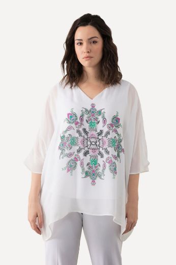 Plus size veliki brojevi Bluza elegantna cvjetnog motiva za punije