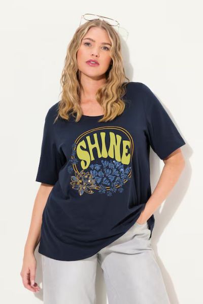 Veliki brojevi Majica kratkih rukava SHINE moda za punije