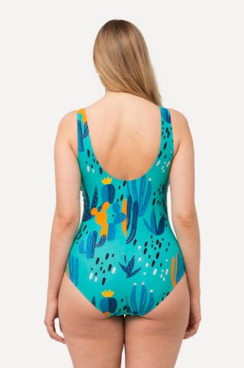 Plus size veliki brojevi Kupaći kostim jednodijelni s morskim motivom za punije