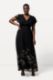 Veliki brojevi Haljina elegantna s cvjetnim uzorkom dugi model moda za punije