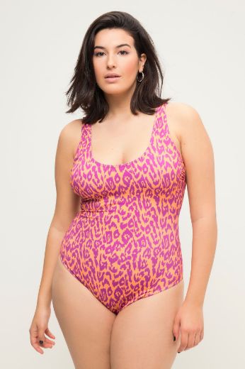 Plus size veliki brojevi Kupaći kostim jednodijelni s motivom leoparda za punije