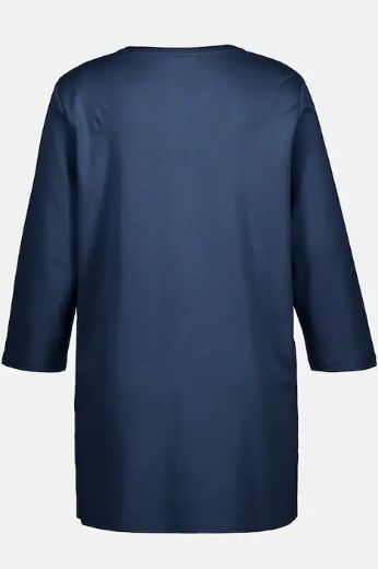 Plus size veliki brojevi Majica s ukrasnim gumbom za punije