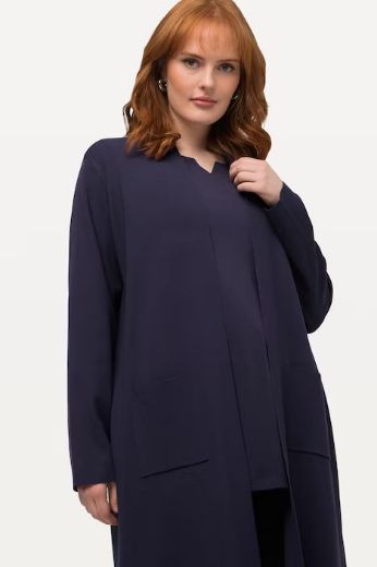 Plus size veliki brojevi Kardigan dugi model s džepovima za punije