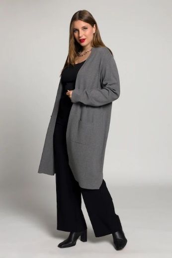 Plus size veliki brojevi Kardigan dugi model s džepovima za punije