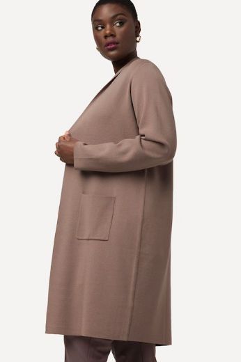 Plus size veliki brojevi Kardigan dugi model s džepovima za punije