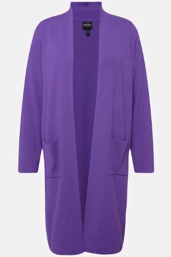 Plus size veliki brojevi Kardigan dugi model s džepovima za punije