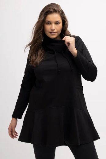 Plus size veliki brojevi Tunika A kroja s rol ovratnikom za punije