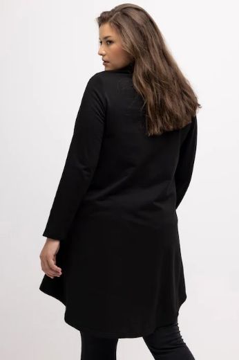 Plus size veliki brojevi Tunika A kroja s rol ovratnikom za punije