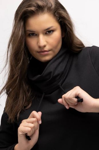 Plus size veliki brojevi Tunika A kroja s rol ovratnikom za punije