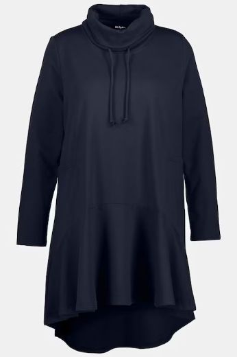 Plus size veliki brojevi Tunika A kroja s rol ovratnikom za punije