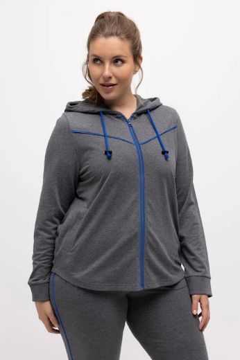 Plus size veliki brojevi Trenirka gornji dio s kapuljačom za punije