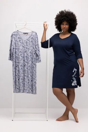 Plus size veliki brojevi Spavaćice 2 komada motiv ptica i cvijeća za punije