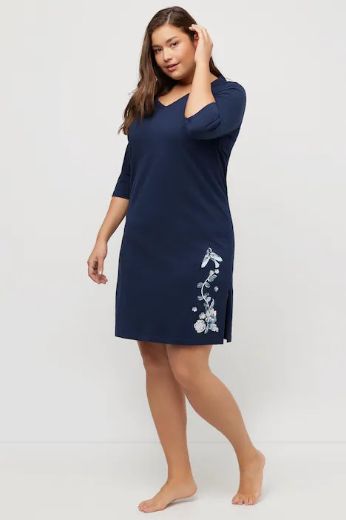 Plus size veliki brojevi Spavaćice 2 komada motiv ptica i cvijeća za punije