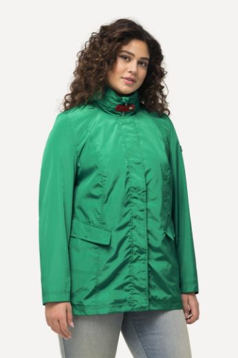 Plus size veliki brojevi Jakna nepropusna nevidljivo  kopčanje s kapuljačom za punije