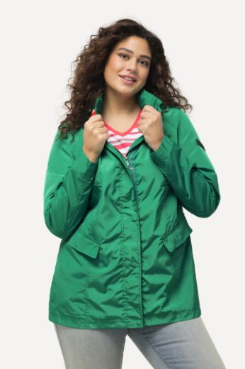 Plus size veliki brojevi Jakna nepropusna nevidljivo  kopčanje s kapuljačom za punije