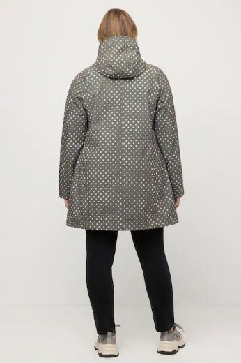 Plus size veliki brojevi Jakna s kapuljačom s motivom točkica za punije