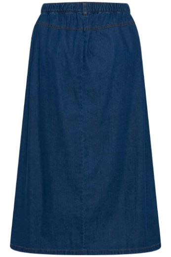 Plus size veliki brojevi Suknja traper duži model na kopčanje za punije