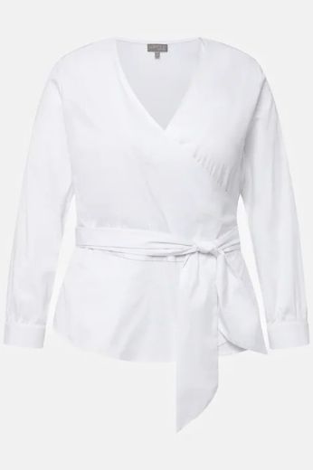 Plus size veliki brojevi Bluza na vezanje za punije