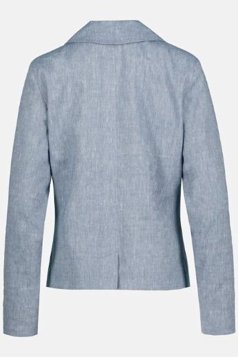 Plus size veliki brojevi Sako laneni s jednim gumbom za punije