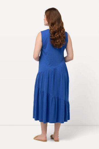 Plus size veliki brojevi Haljina midi bez rukava za punije