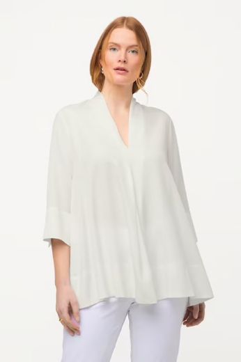 Plus size veliki brojevi Bluza A kroja 3/4 rukavi za punije