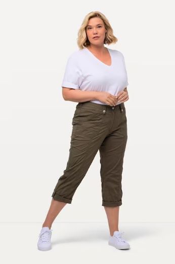 Plus size veliki brojevi Hlače 7/8 Cargo za punije
