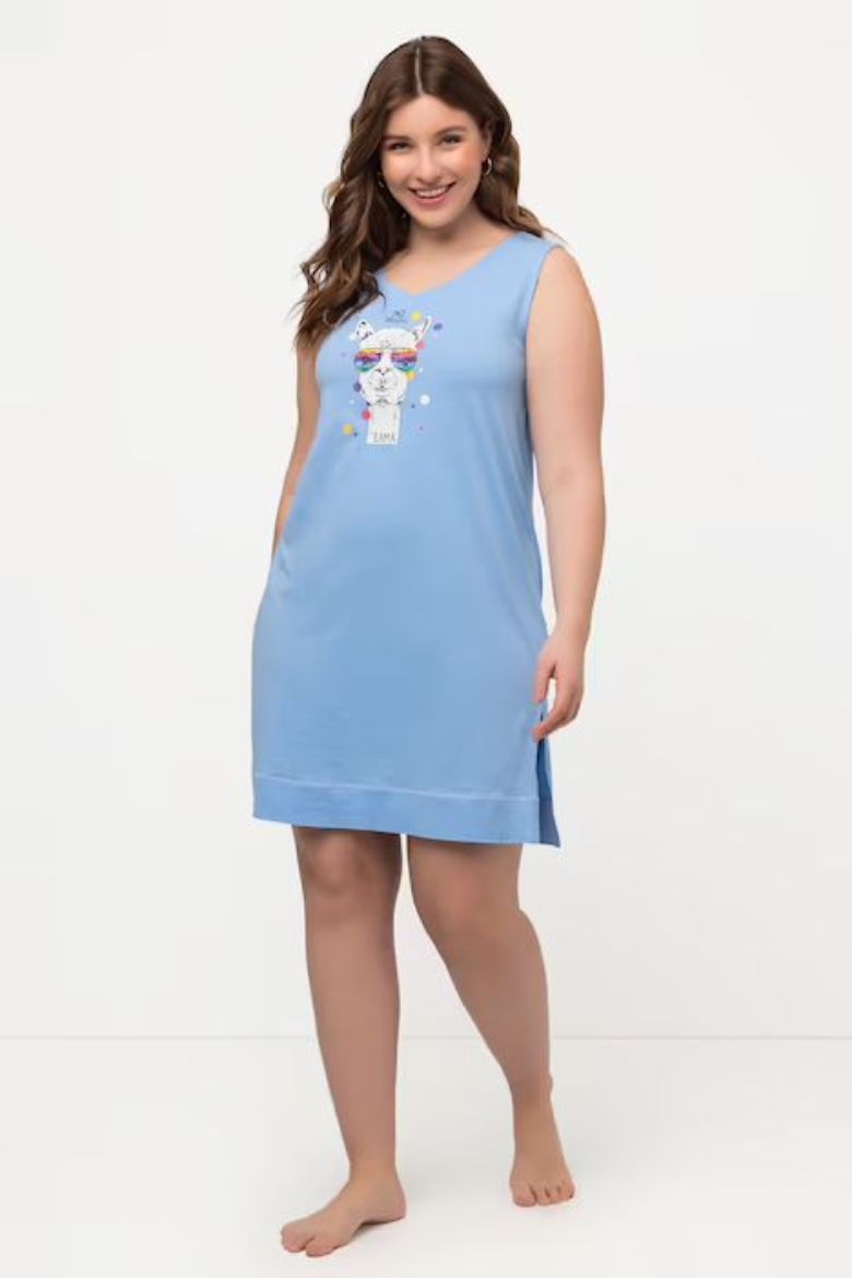 Plus size veliki brojevi Spavaćica motiv ljame za punije