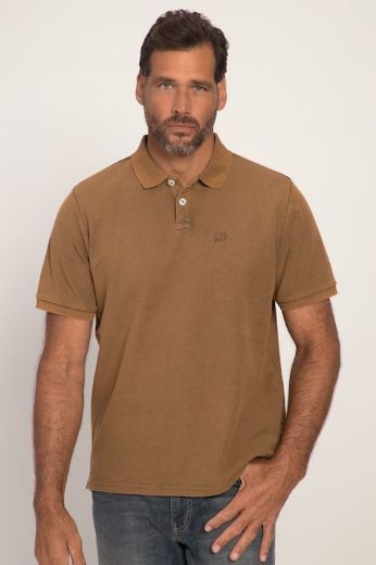 Plus size veliki brojevi Majica Polo isprani efekt za punije