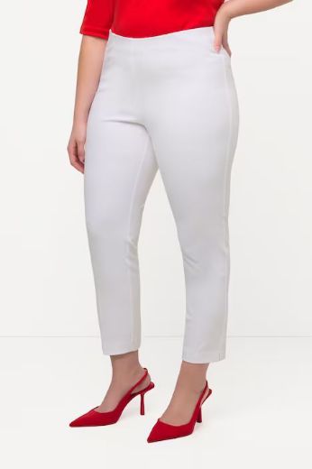 Plus size veliki brojevi Hlače 7/8 s elastičnim pojasom u struku za punije