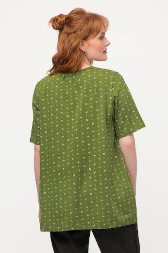 Plus size veliki brojevi Majica s cvjetnim uzorkom kratki rukavi za punije