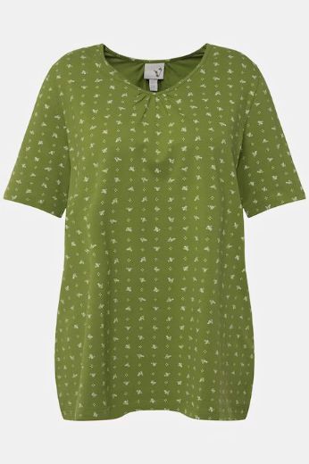 Plus size veliki brojevi Majica s cvjetnim uzorkom kratki rukavi za punije