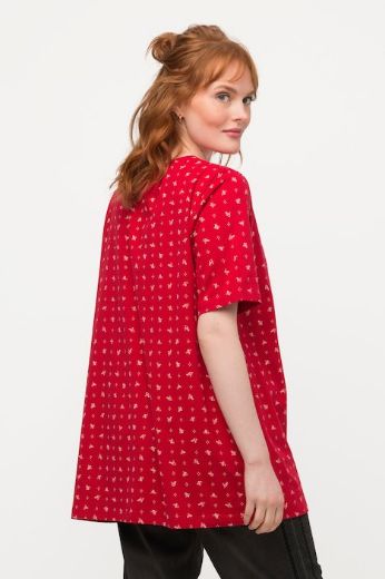Plus size veliki brojevi Majica s cvjetnim uzorkom kratki rukavi za punije