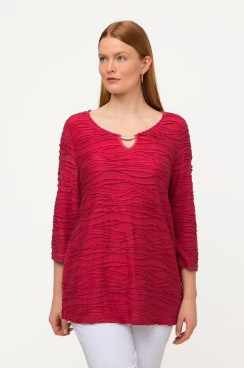 Plus size veliki brojevi Majica s ukrasnim dodatkom na ovratniku za punije