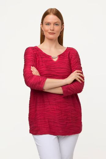 Plus size veliki brojevi Majica s ukrasnim dodatkom na ovratniku za punije