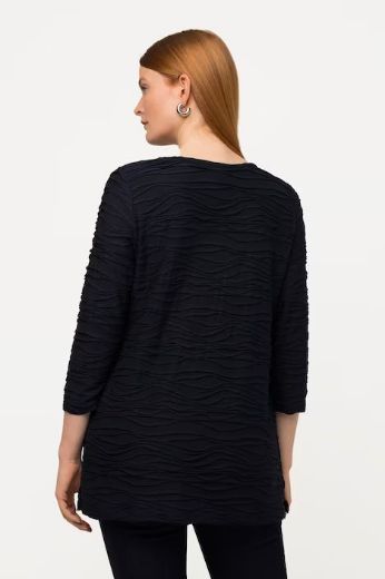 Plus size veliki brojevi Majica s ukrasnim dodatkom na ovratniku za punije