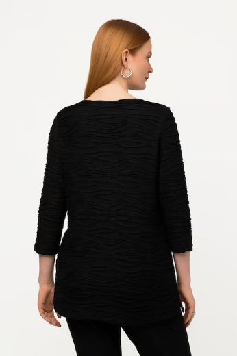 Plus size veliki brojevi Majica s ukrasnim dodatkom na ovratniku za punije