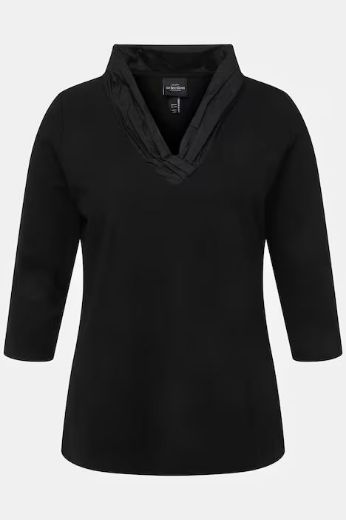 Plus size veliki brojevi Majica 3/4 rukavi V ovratnik za punije