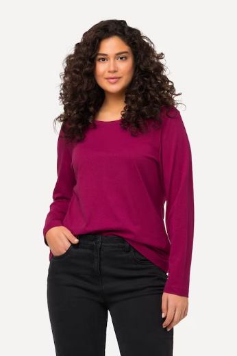 Plus size veliki brojevi Majica dugi rukavi okrugli izrez za punije