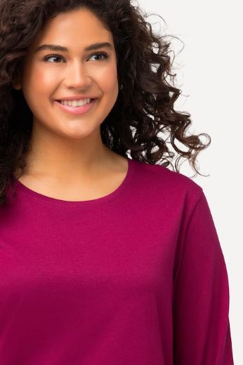 Plus size veliki brojevi Majica dugi rukavi okrugli izrez za punije