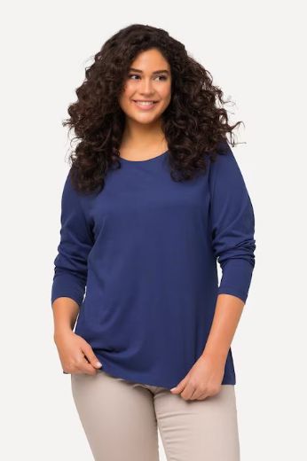 Plus size veliki brojevi Majica dugi rukavi okrugli izrez za punije