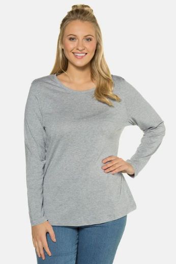 Plus size veliki brojevi Majica dugi rukavi okrugli izrez za punije